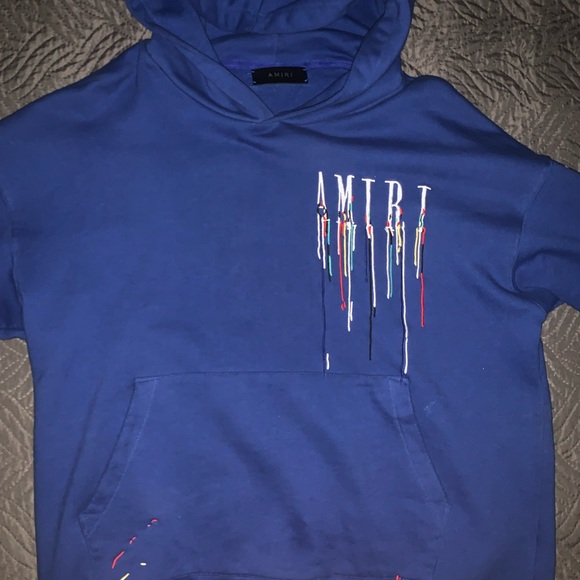 Amiri Men’s Blue Hoodie - Picture 1 of 2